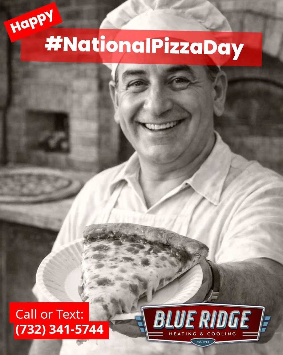 Nothing beats a hot slice 🍕 &mdash; except great indoor comfort! Keep your thermostat on point and enjoy the day. #NationalPizzaDay