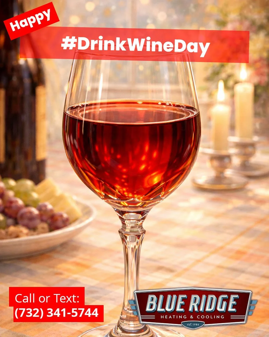 🍷 Relax after a long day &mdash; we&rsquo;ve got your home comfort handled. #DrinkWineDay