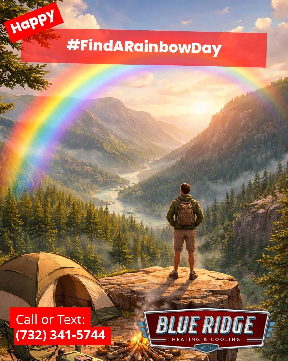 National Find a Rainbow Day. Chasing comfort like a rainbow 🌈
We make sure your home stays just right&mdash;rain or shine. #ComfortMatters #NJHVAC