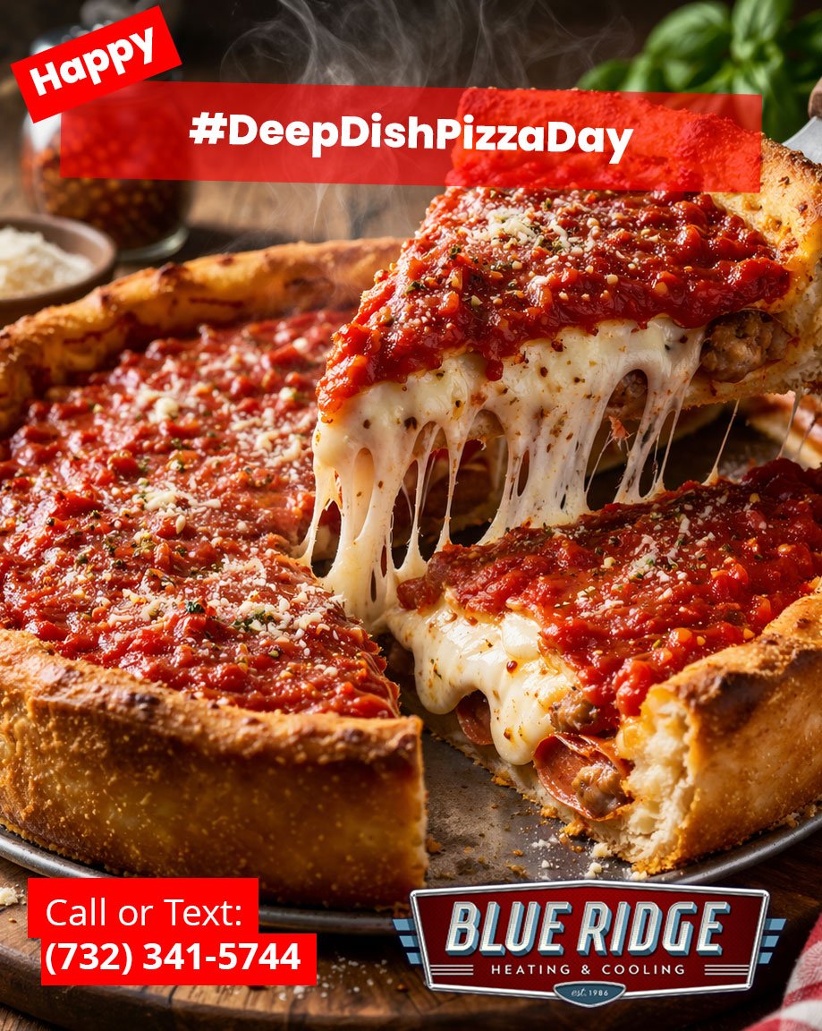 Your HVAC system should be deep&hellip; in reliability 🍕
 If it&rsquo;s not delivering, we can fix that. #HVACService #BlueRidgeHVAC #DeepDishPizzaDay