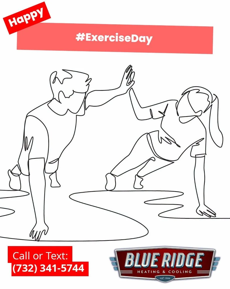 It's National Exercise Day! Your HVAC shouldn&rsquo;t have to &ldquo;work out&rdquo; too hard 💪
 Keep it efficient with regular service. #EnergyEfficiency #ExerciseDay