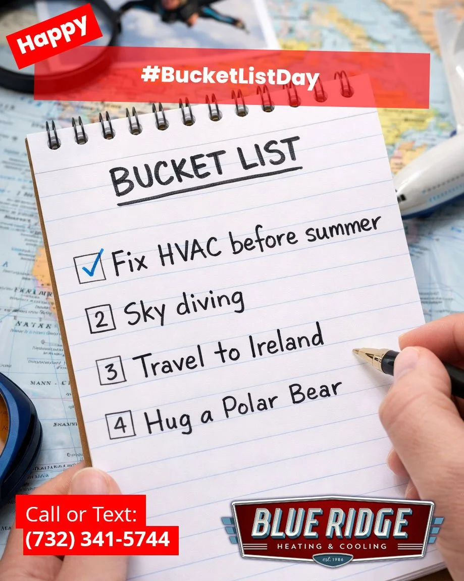 It's National Bucket List Day! &ldquo;Fix HVAC before summer&rdquo; ✔️
 Check it off your list today. #SpringChecklist #HVACPrep #BucketListDay