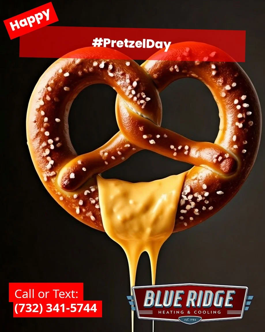It's National Pretzel Day! Twisted ducts = poor airflow 🥨
 We straighten things out. #HVACFix #HomeComfort #PretzelDay