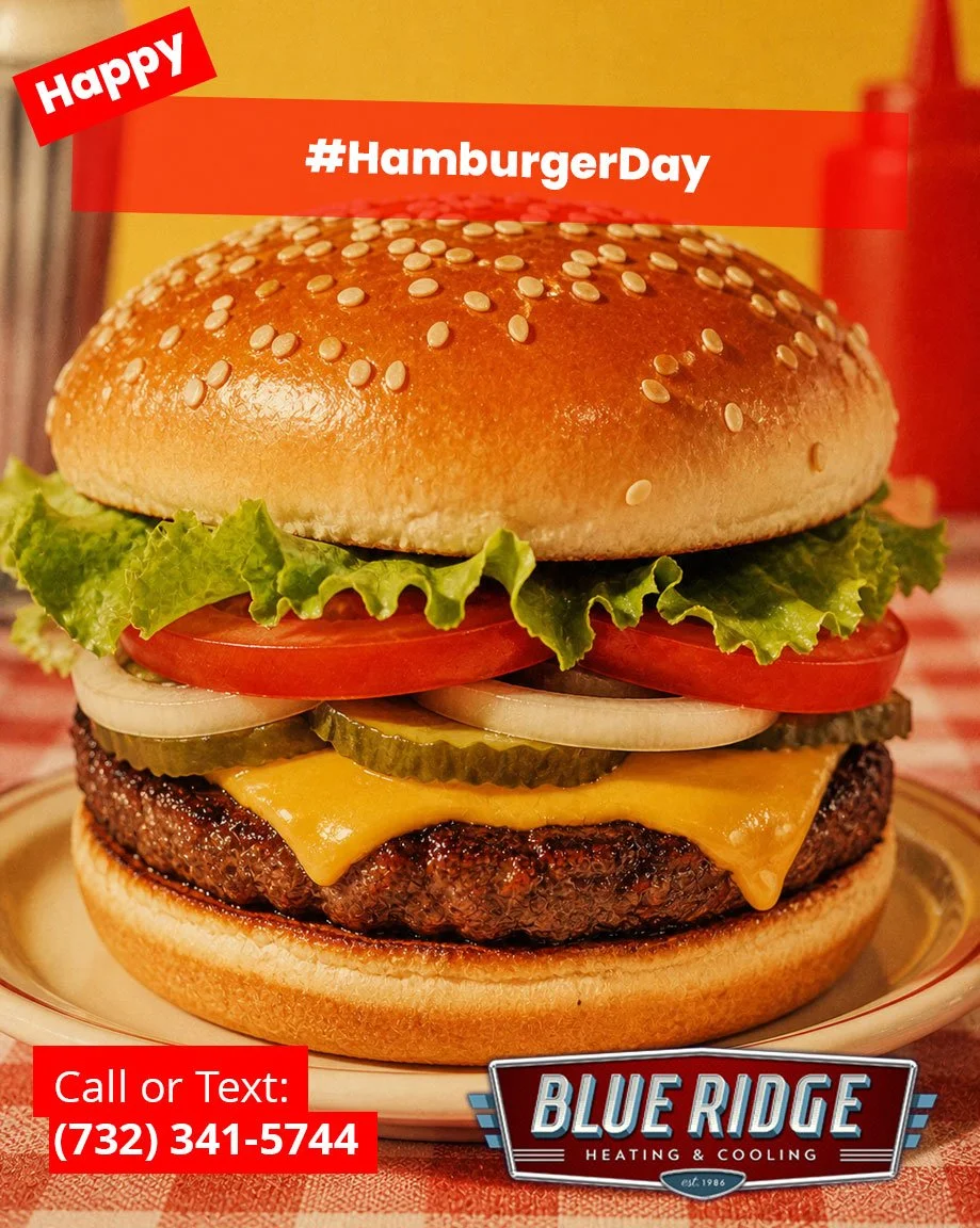 Grill outside, stay cool inside 🍔
 #HamburgerDay #ComfortLiving