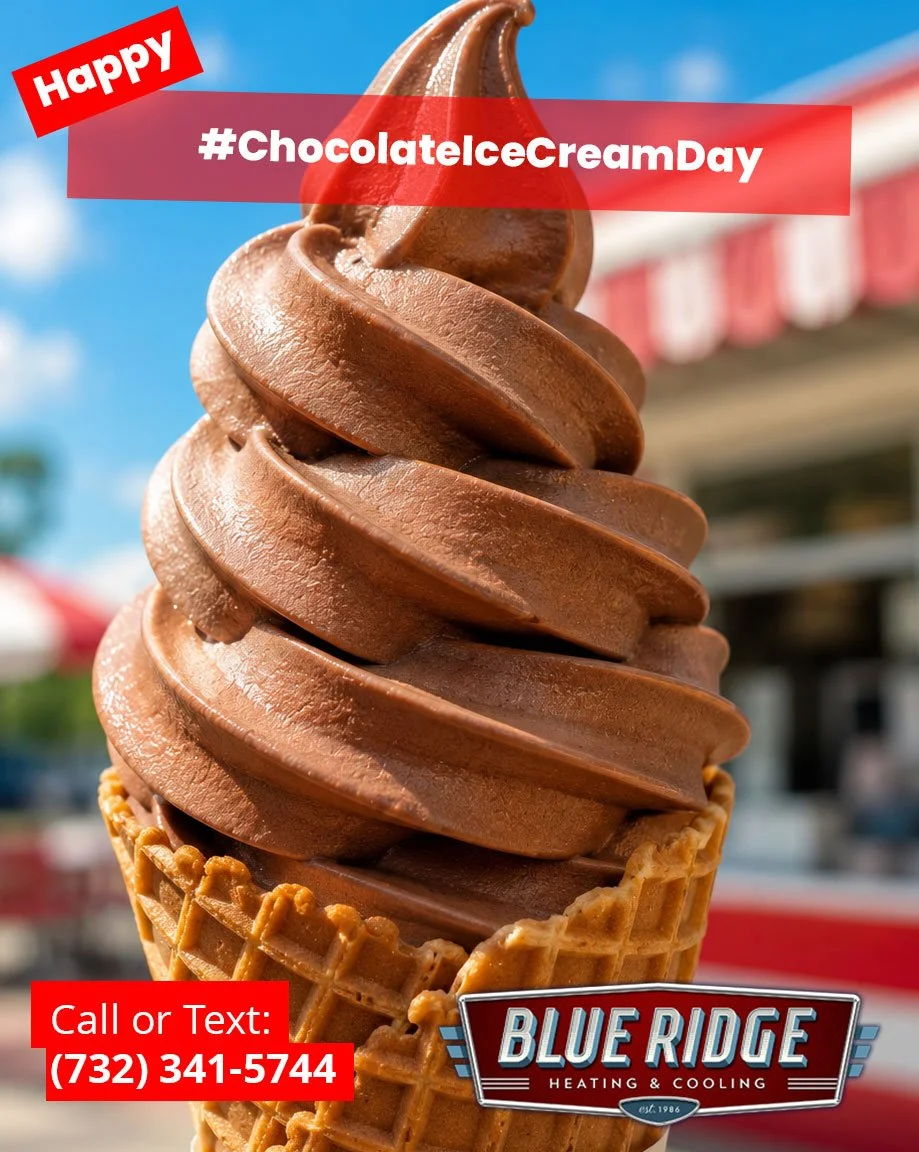 The only thing sweeter than chocolate ice cream is walking into a perfectly cooled house 🍦#ChocolateIceCreamDay #BlueRidgeHVAC