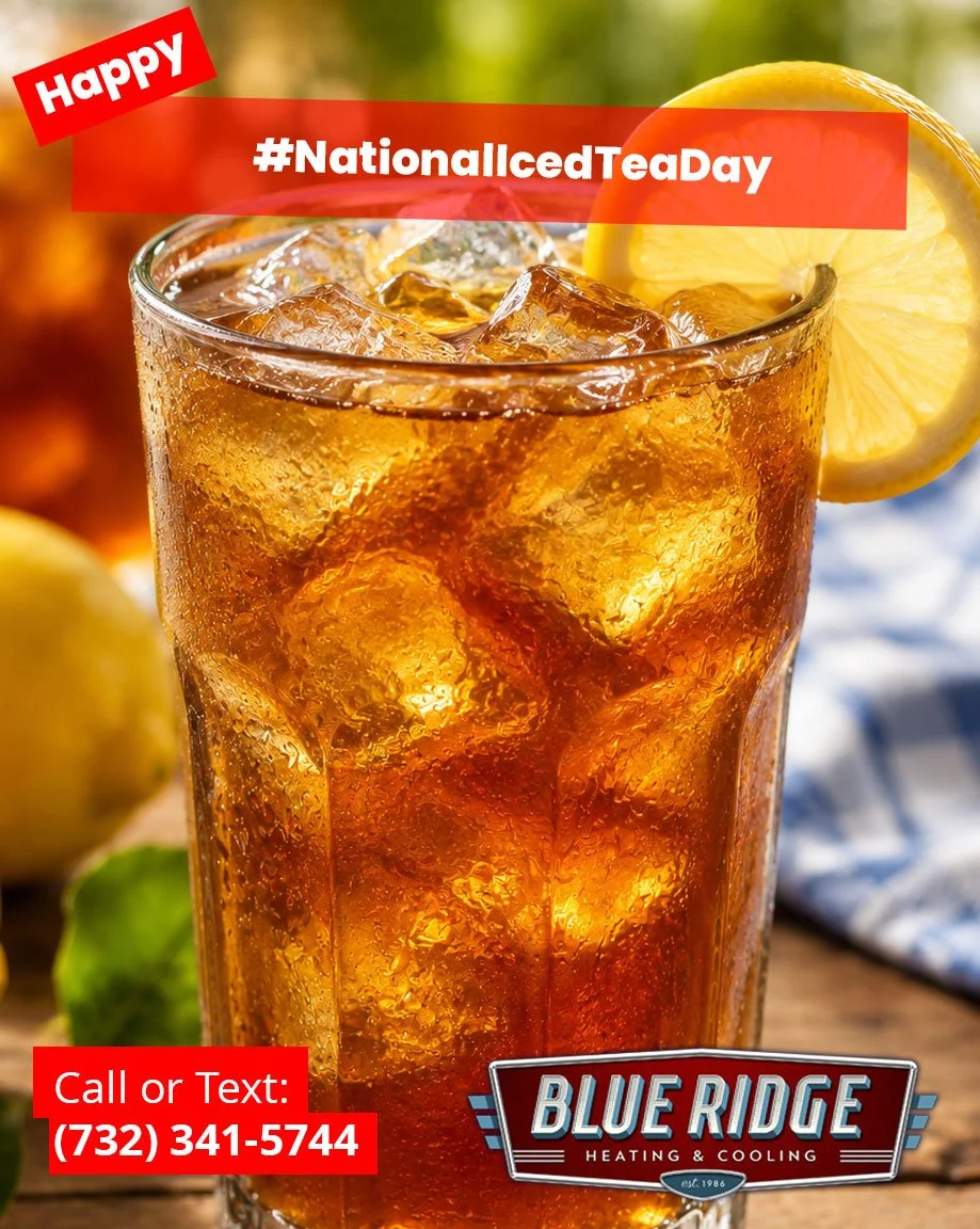 Cold drinks. Cool air. Perfect summer combo ❄️#NationalIcedTeaDay #BlueRidgeHVAC