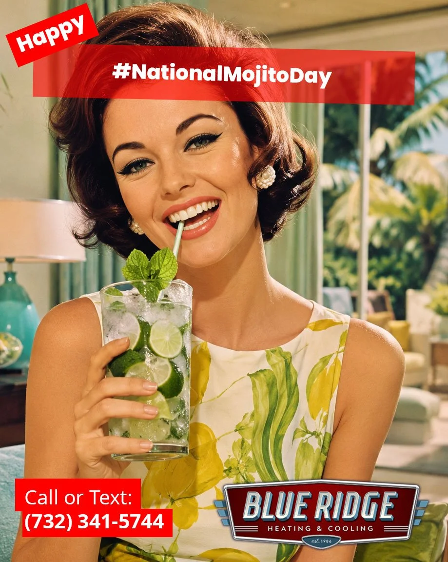 Sip something refreshing while your AC keeps the house comfortable. Cheers to cool homes all summer long! #NationalMojitoDay