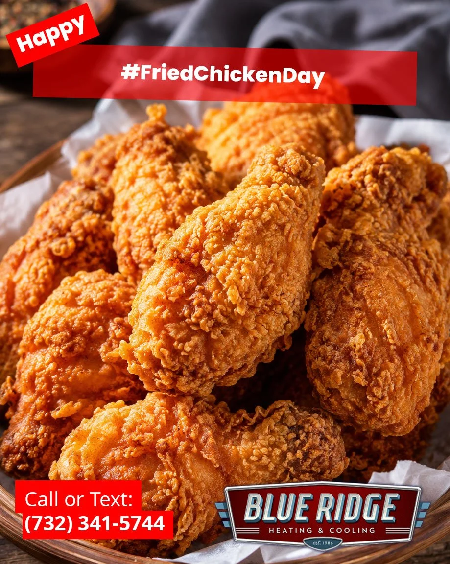 Nothing beats fried chicken on a hot summer day... except enjoying it in a perfectly air-conditioned home! Stay cool while you enjoy your favorite meal. 😎 #NationalFriedChickenDay