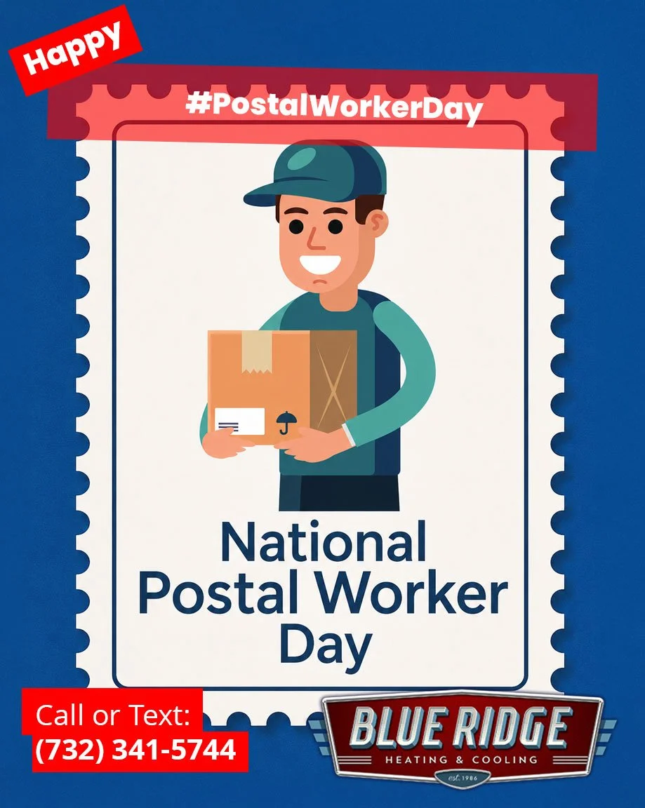 Happy National Postal Worker Day! While mail carriers brave the summer heat, we're keeping New Jersey homes cool and comfortable. Thank you to all the hardworking postal workers who deliver no matter the weather! ❄️📦 #NationalPostalWorkerDay #NJHVAC
