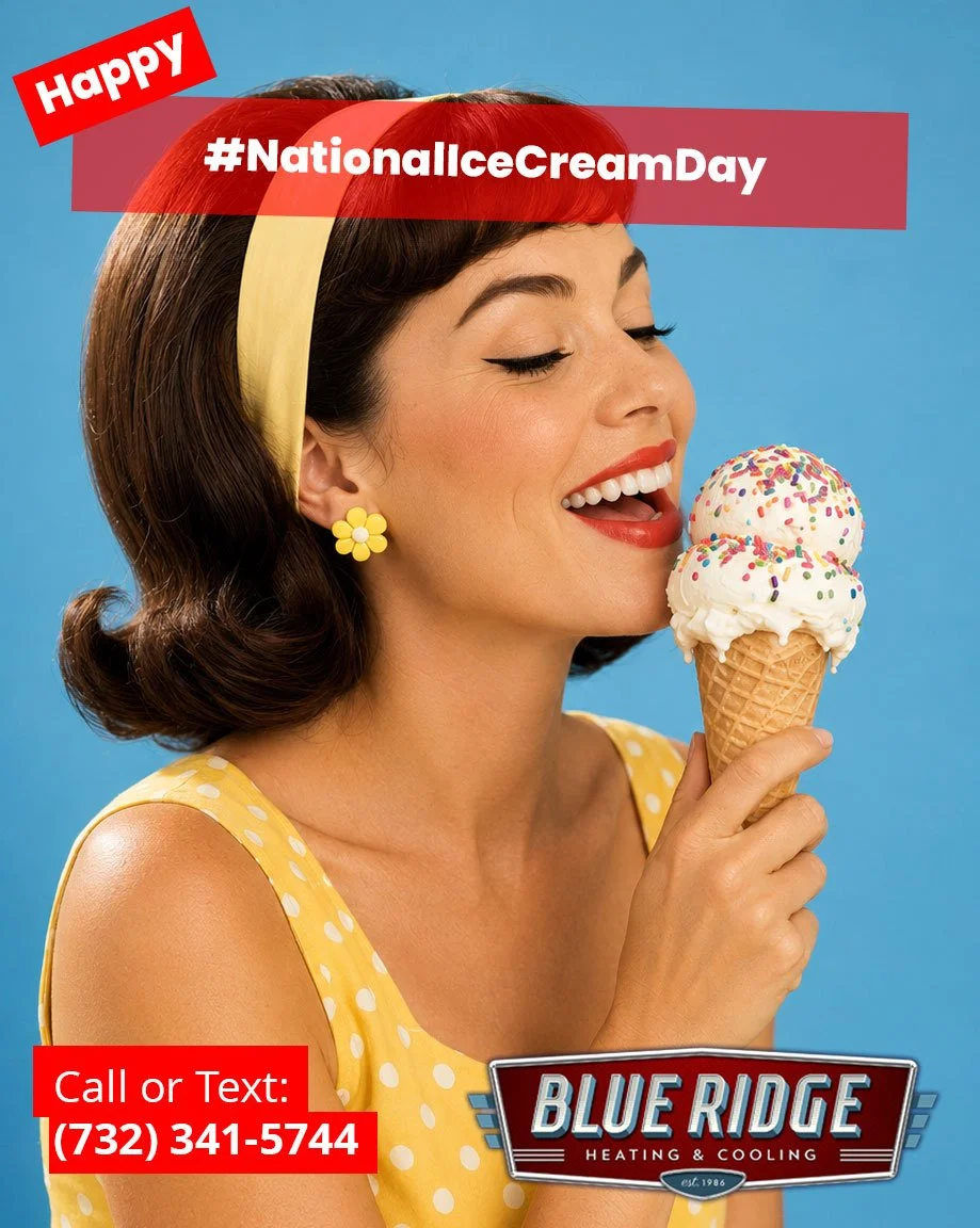 Ice cream helps... but a properly working AC makes summer even sweeter. Stay cool, New Jersey! #NationalIceCreamDay