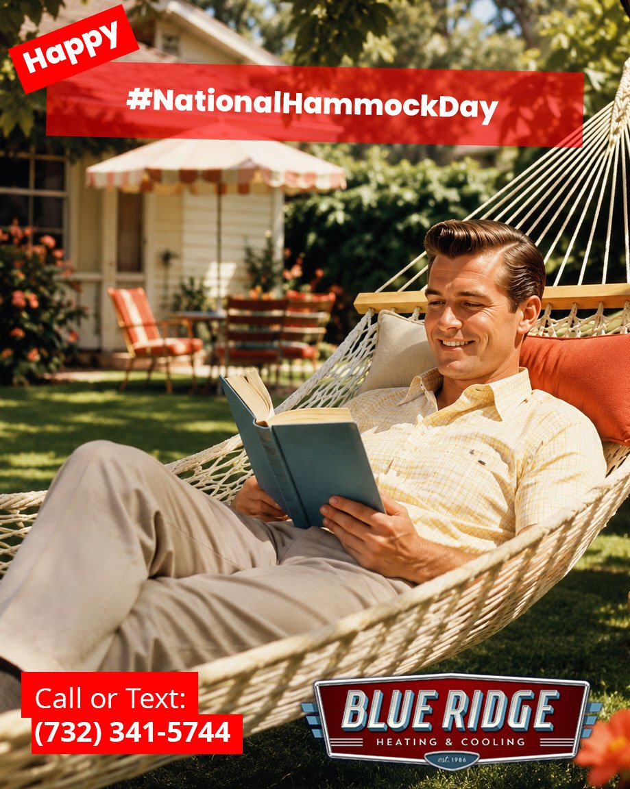 The only thing better than relaxing in a hammock is coming back inside to a perfectly cool home. #NationalHammockDay