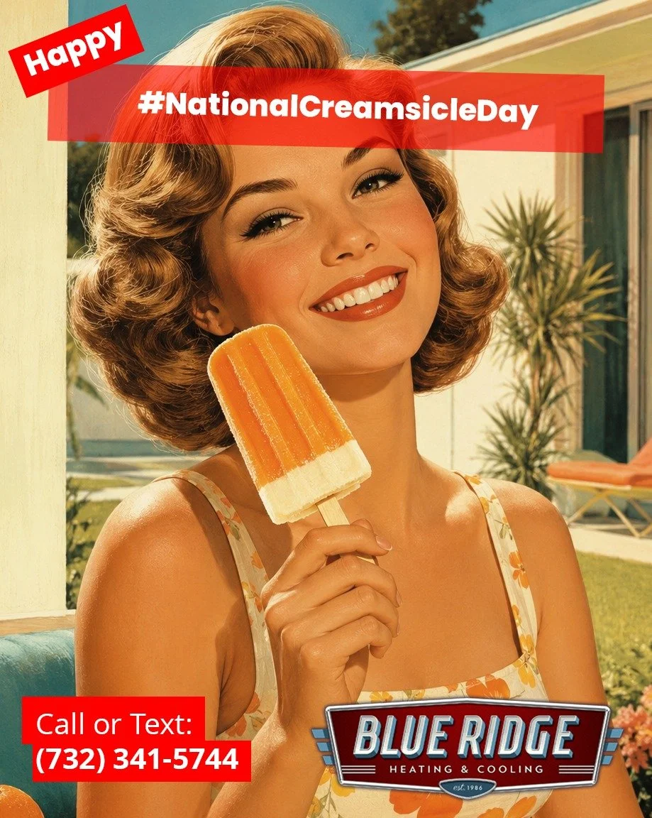 Orange, vanilla and perfectly frozen&mdash;just the way a Creamsicle should be. Keep your home cool enough to enjoy every bite. #NationalCreamsicleDay #BlueRidgeHVAC #SummerComfort #NJHVAC