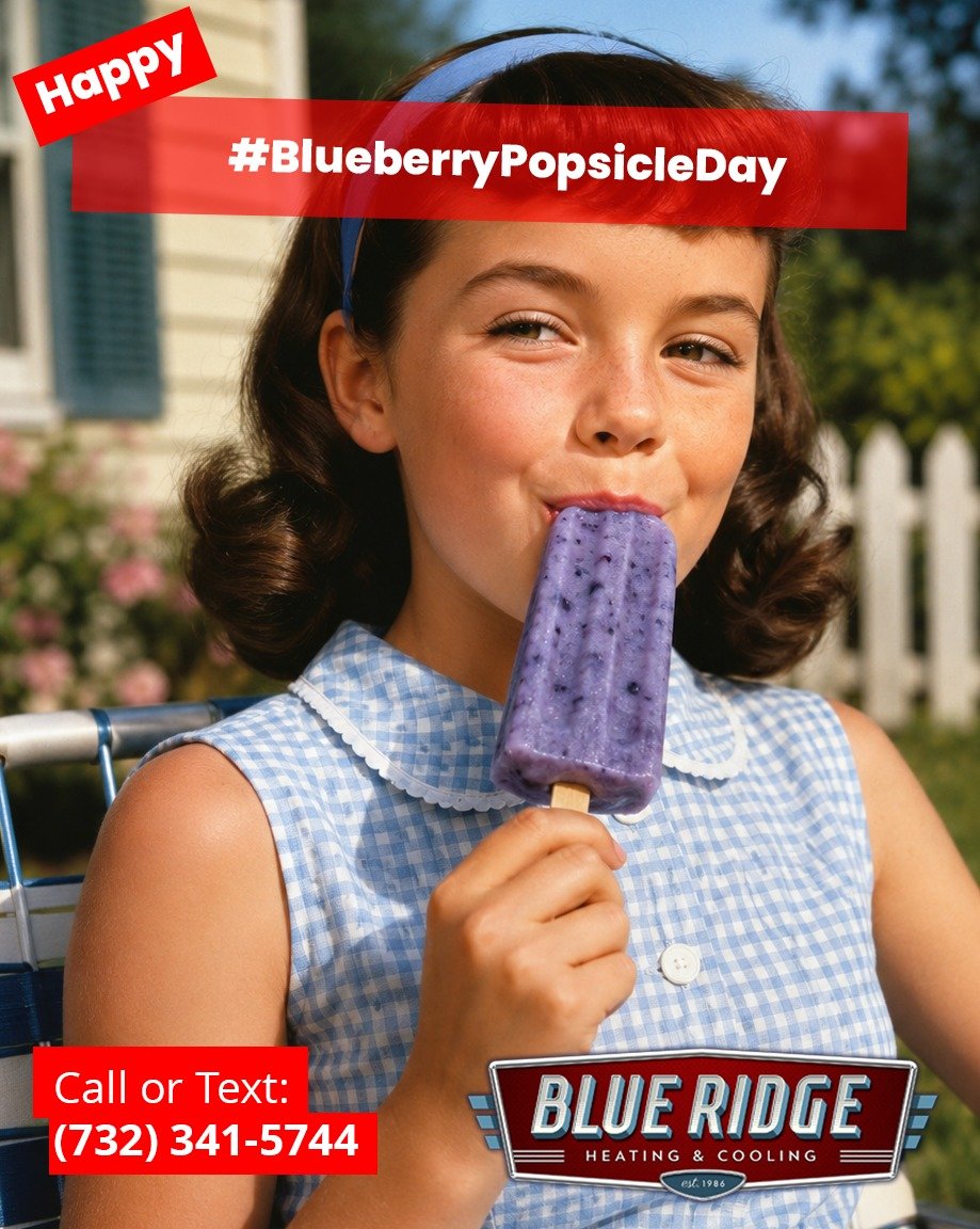 Nothing hits quite like an ice-cold popsicle on a warm September afternoon.
Of course, enjoying one inside a cool, comfortable house is even better. 🫐❄️
Happy National Blueberry Popsicle Day!
#BlueberryPopsicleDay #BlueRidgeHVAC #NJHVAC #HomeComfort