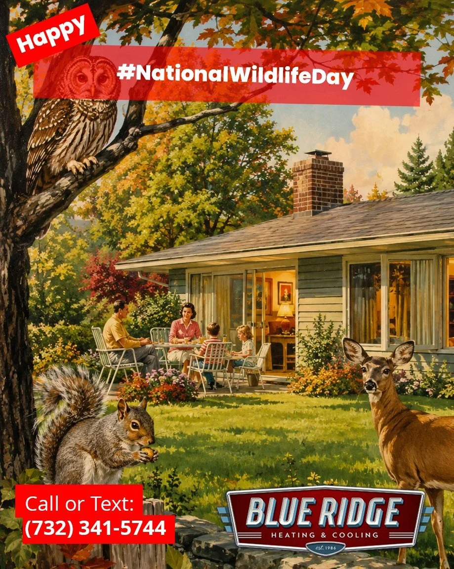 Today we celebrate the incredible wildlife all around us. 🦌🦉🐿️
Enjoy the outdoors, respect their habitat, and when you head back inside, enjoy a comfortable habitat of your own.
#NationalWildlifeDay #BlueRidgeHVAC #NJHVAC #HomeComfort