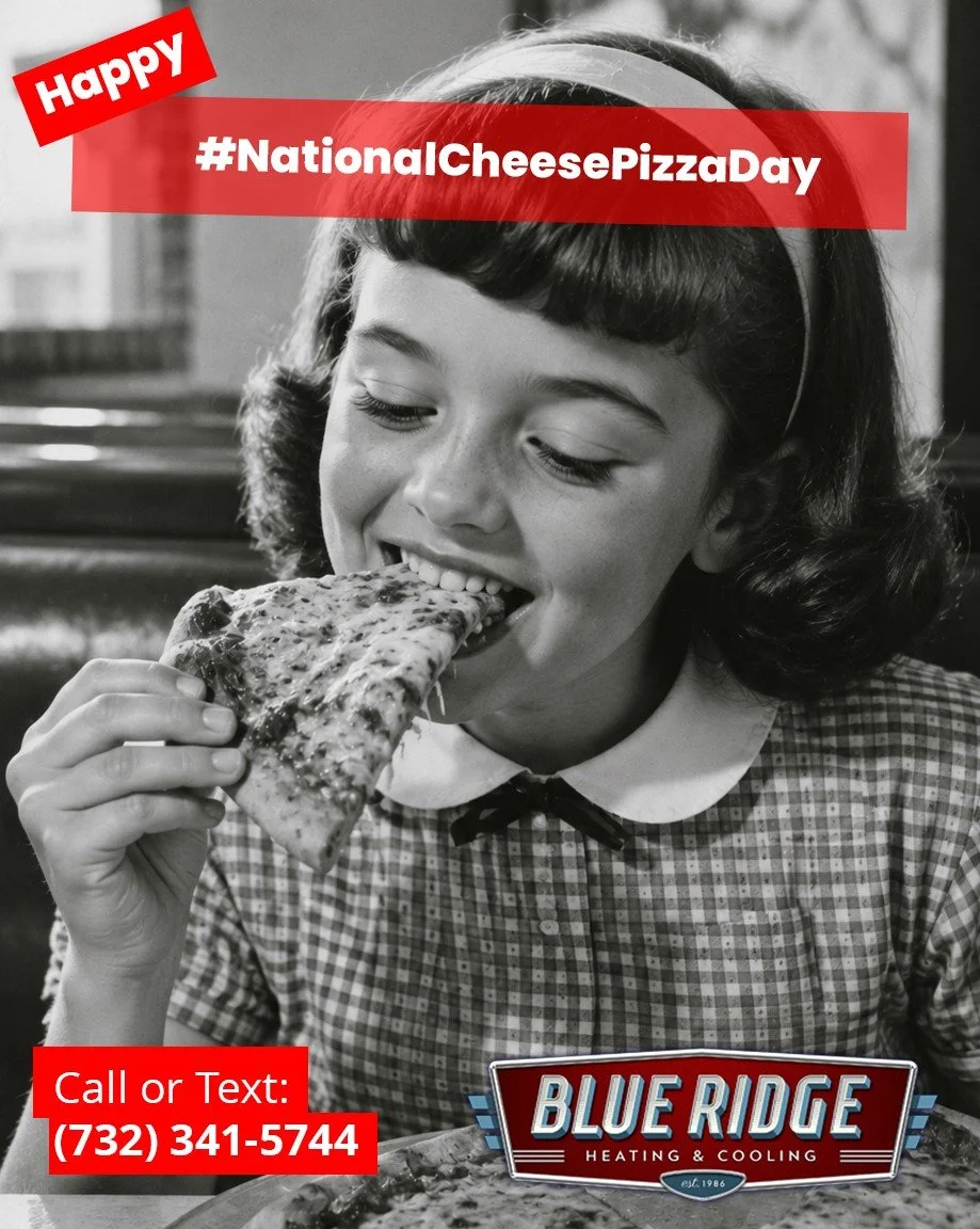 Hot pizza? Absolutely.
Hot living room? Not so much. 🍕🔥
Celebrate National Cheese Pizza Day with a fresh slice and a home that stays comfortably cool.
#NationalCheesePizzaDay #BlueRidgeHVAC #NJHVAC #HomeComfort