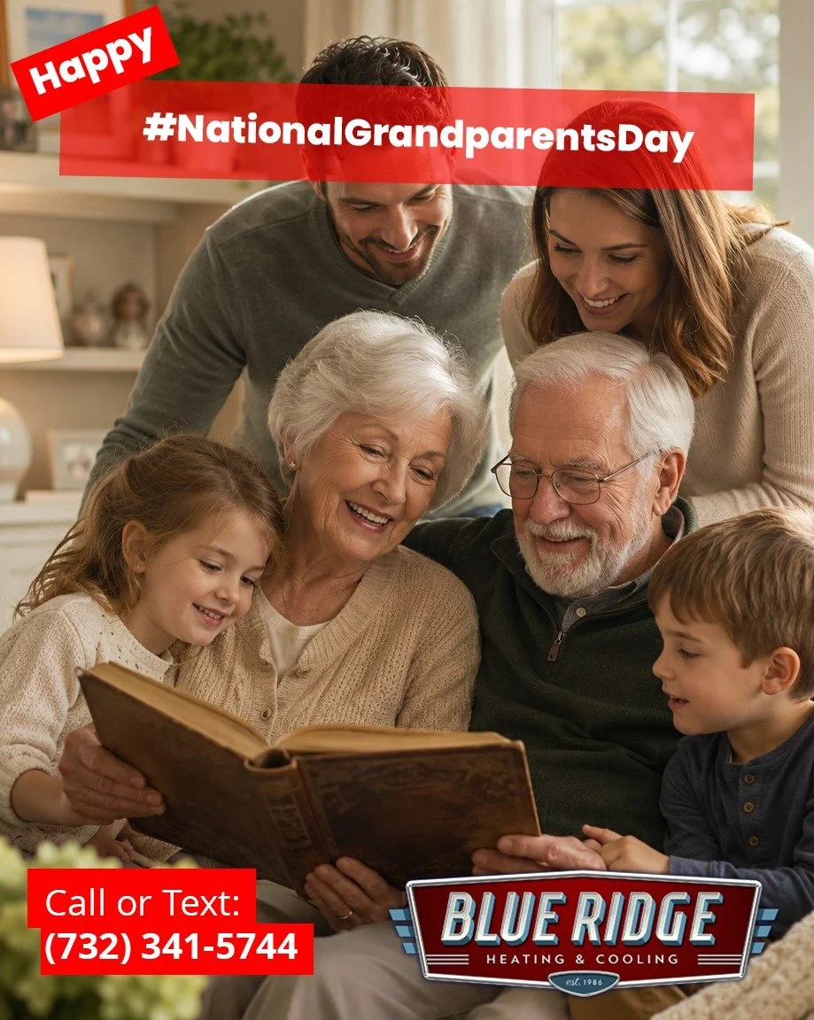 Today we celebrate the grandparents who fill our families with stories, traditions, wisdom, and love. Happy National Grandparents Day from the Blue Ridge family! ❤️
#NationalGrandparentsDay #BlueRidgeHVAC #NJHVAC