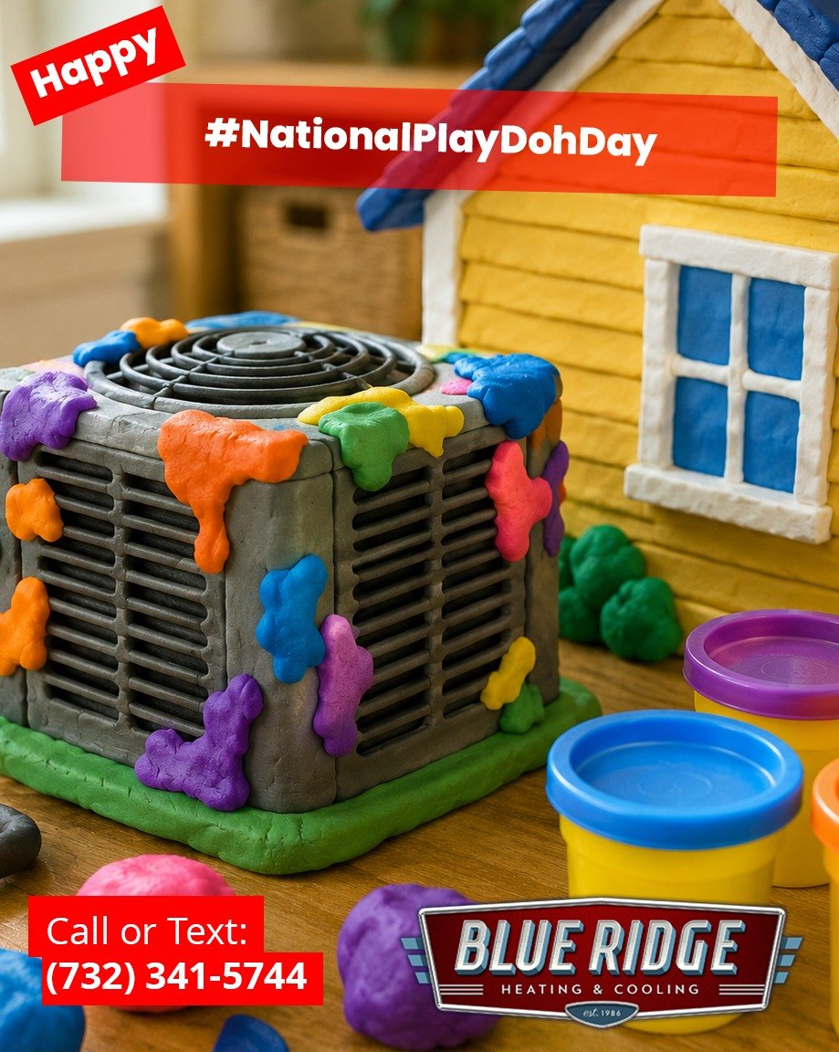Some things are supposed to be held together with colorful blobs of squishy material.
Your HVAC system isn't one of them. 😄
Happy National Play-Doh Day!
#NationalPlayDohDay #BlueRidgeHVAC #HVACPros #NJHVAC