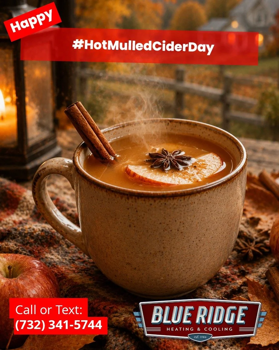 September is going out exactly how it should&mdash;with the smell of warm cider, cinnamon, and fall in the air. Happy National Hot Mulled Cider Day from Blue Ridge Heating &amp; Cooling! #HotMulledCiderDay #BlueRidgeHVAC #NJHVAC #FallInNJ