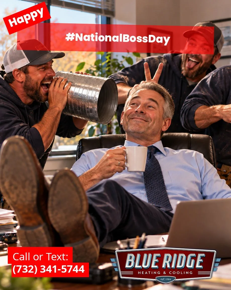 Happy National Boss&rsquo;s Day to the people keeping the jobs moving, the phones ringing and the crew pointed in the right direction. Even when the crew has other ideas.
#NationalBossDay #BlueRidgeHVAC #HVACLife