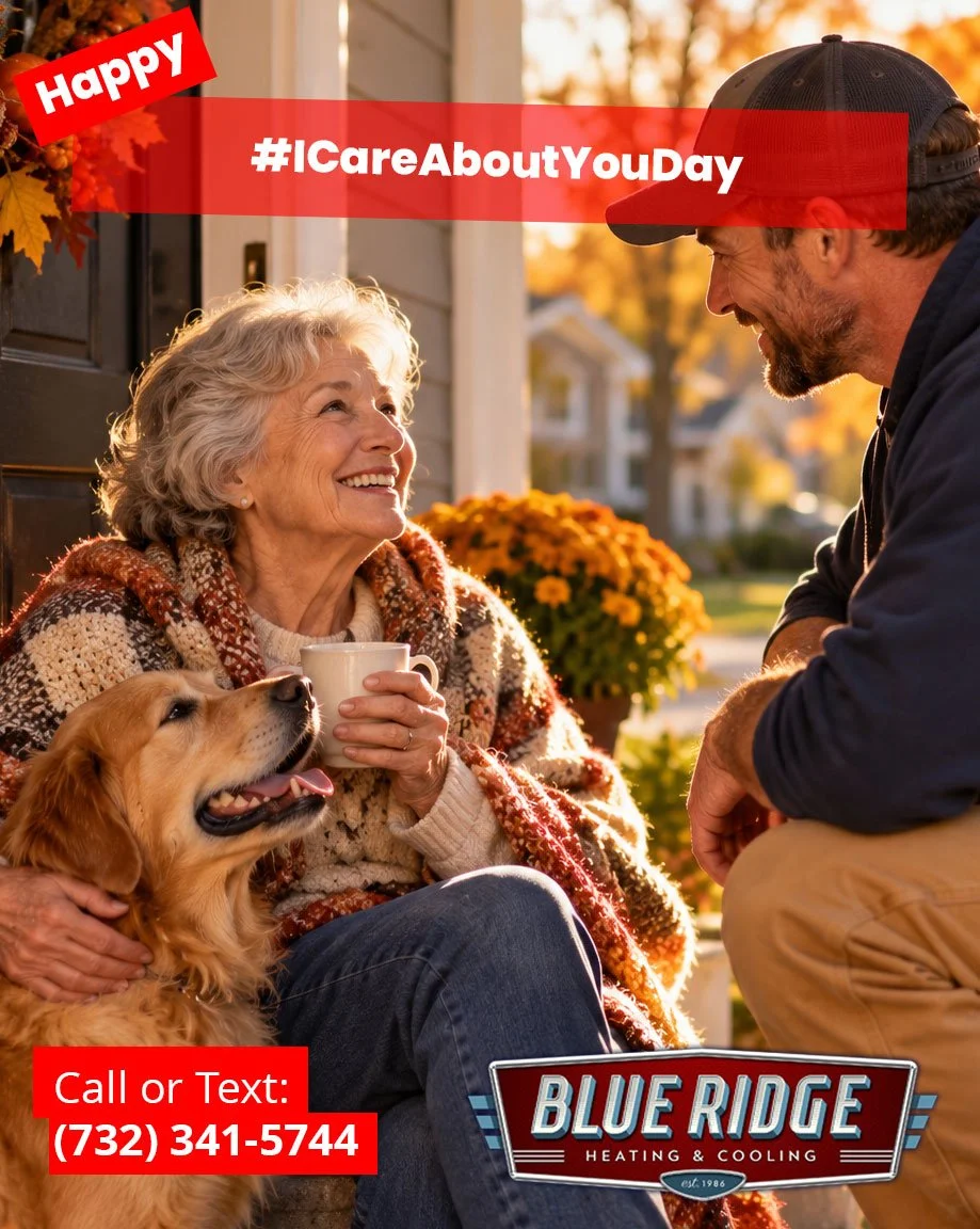 Sometimes the simplest words mean the most: &ldquo;I care about you.&rdquo; Take a minute today to check in on a friend, family member, neighbor or coworker and remind them they matter.
#ICareAboutYouDay #BlueRidgeHVAC #NewJersey #Community