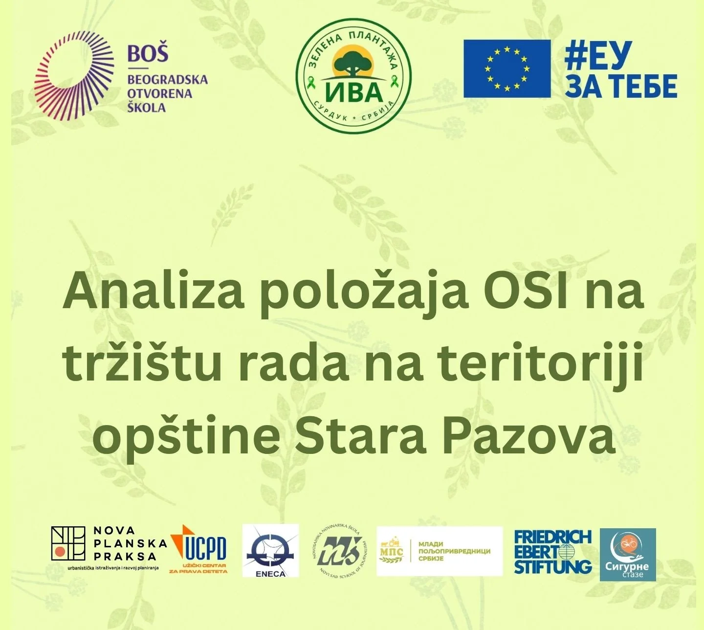 Istraživanje prisutnosti osoba sa invaliditetom na tržištu rada u Staroj Pazovi