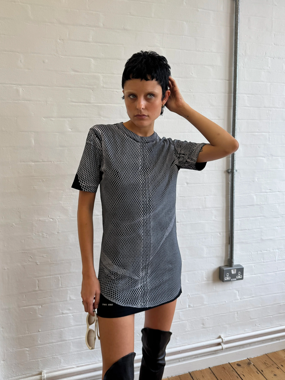 トップス DAMIR DOMA 11SS Tie-Dye Cut-Off Shirt Damir Doma T-Shirt Dress — Adhominem