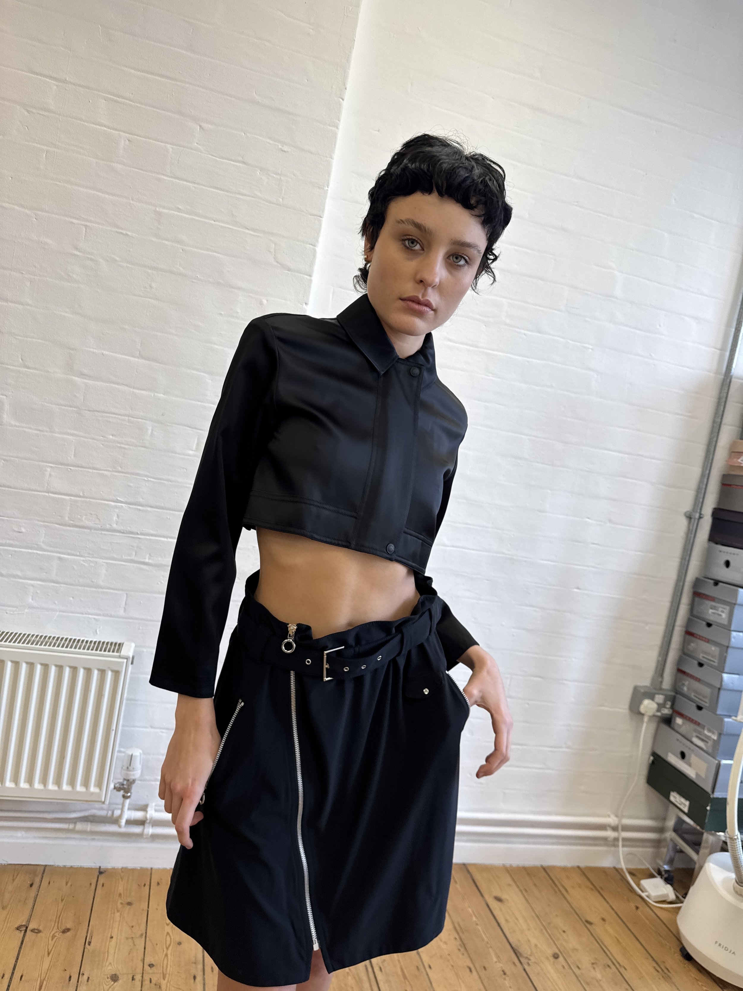 Indies Belted Mini Skirt