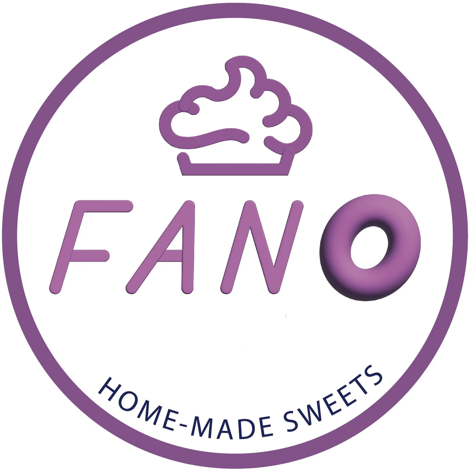 A circular purple and white emblem with a stylized baker's hat and the words 'EAL' and 'Home-Made Sweets'.