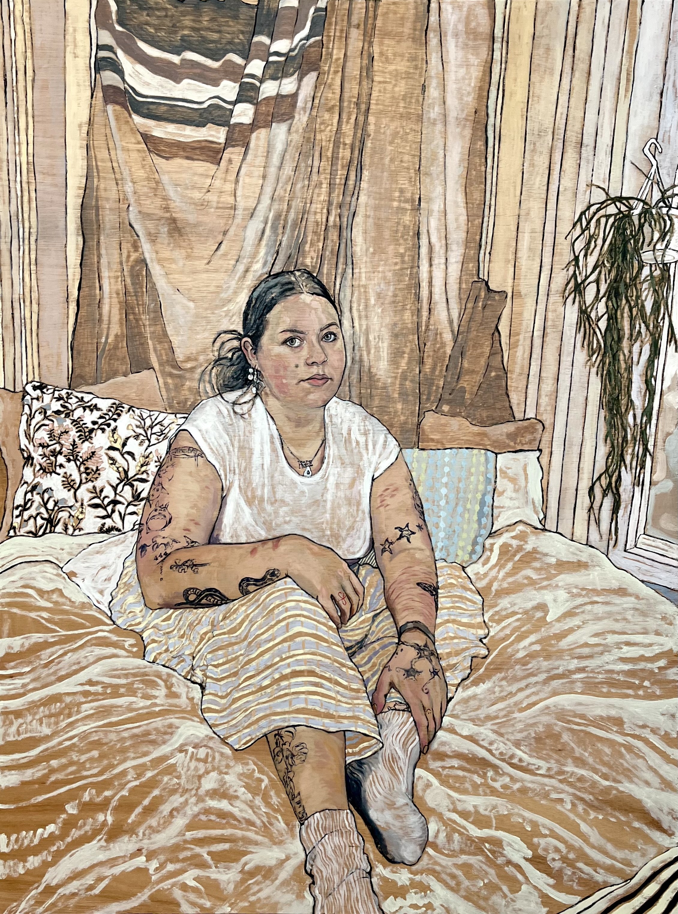 ‘Hope’ - Oil paint on panel. 113 x 85 cm, 2025