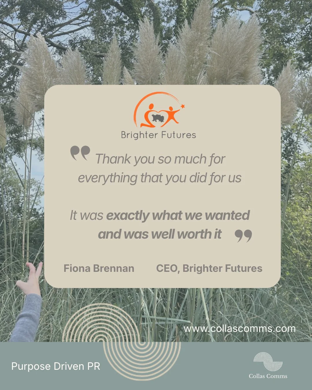 We were so delighted to receive this feedback from Fiona at the amazing @brighter_futures_jersey ⁠
⁠
Could we help you? We think so!⁠
⁠
Send us a DM or get in touch via our website 💻️⁠
⁠
#testimonial #jerseybusiness #community #charityjersey⁠
⁠