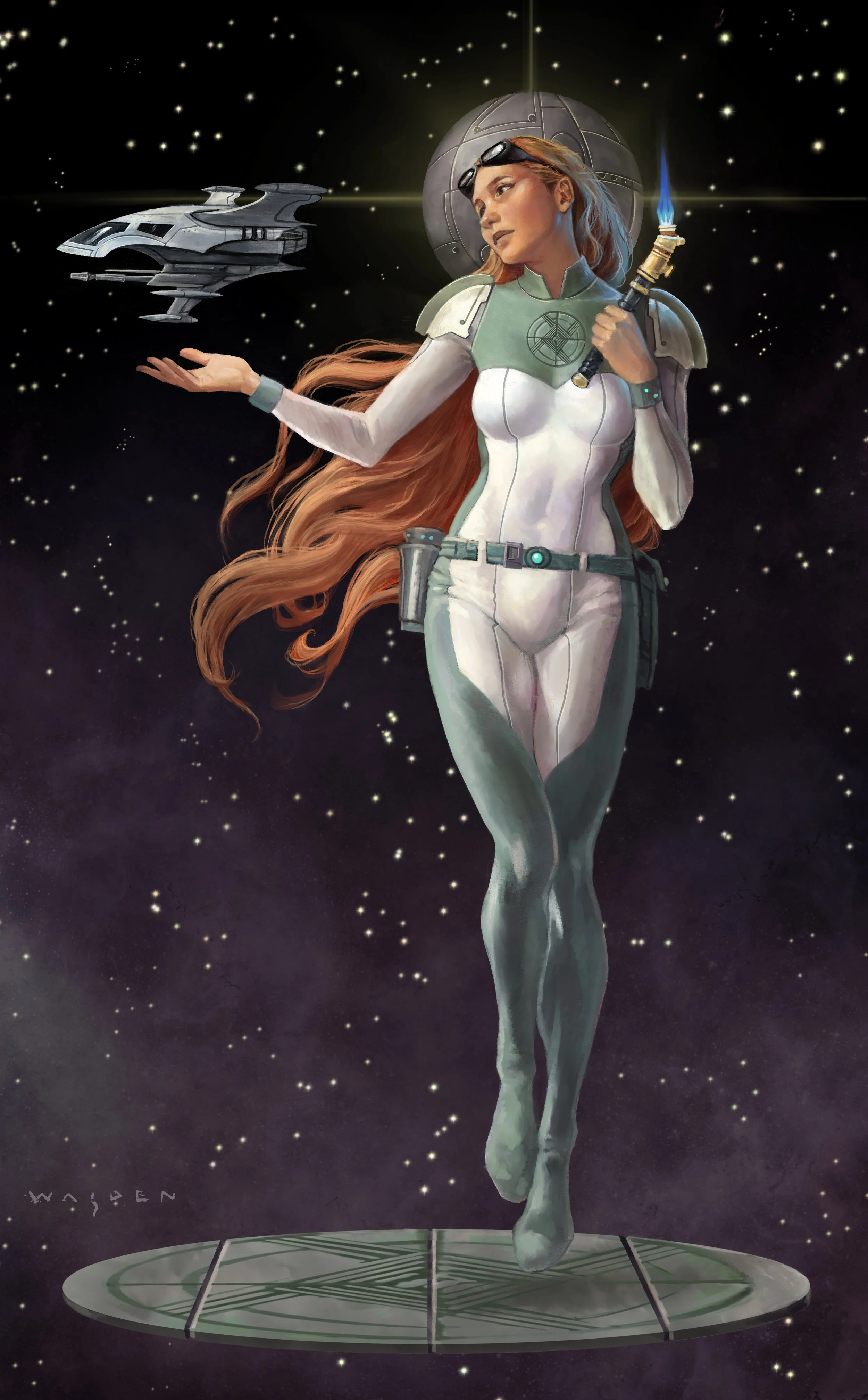 “Saint Brigid”, Digital Painting,