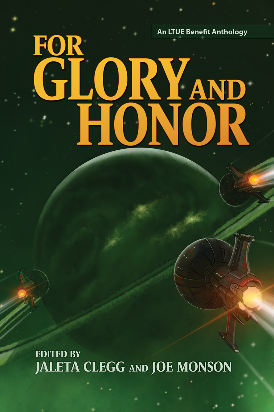 An LTUE Benefit Anthology featuring my artwork on the cover.
