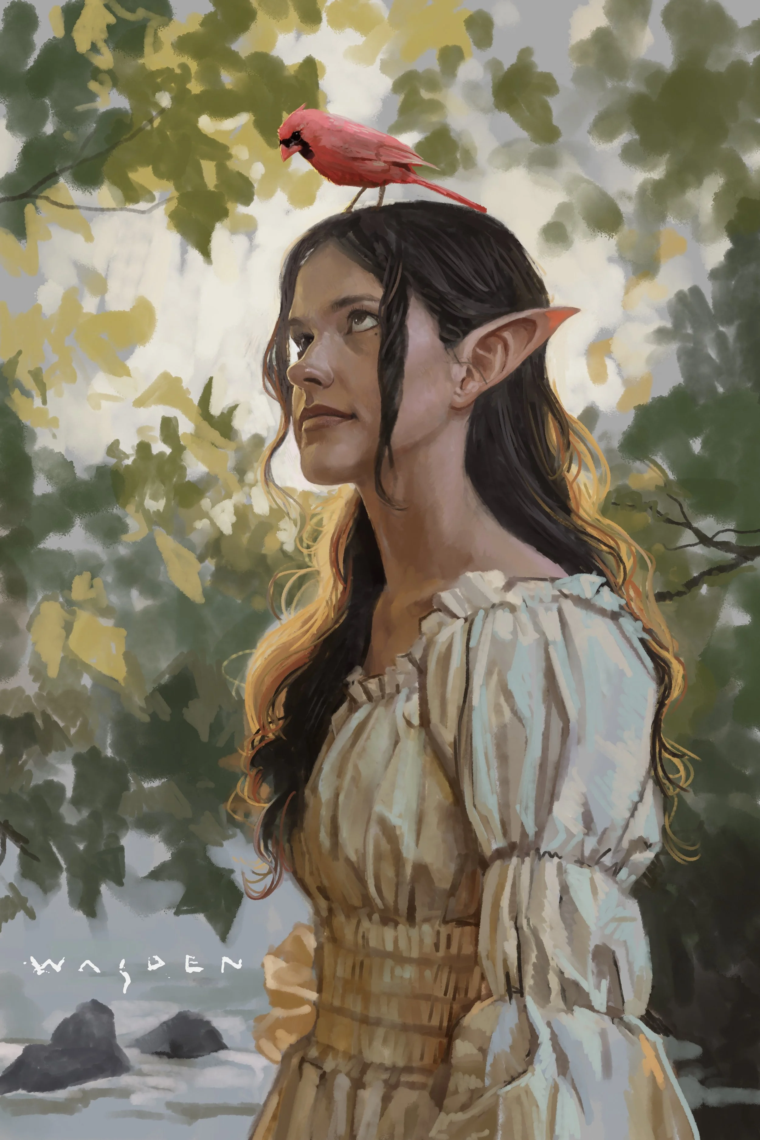 “Whisper of the Woods”, Digital Painting,