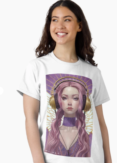 T-shirts, stickers, etc.,.