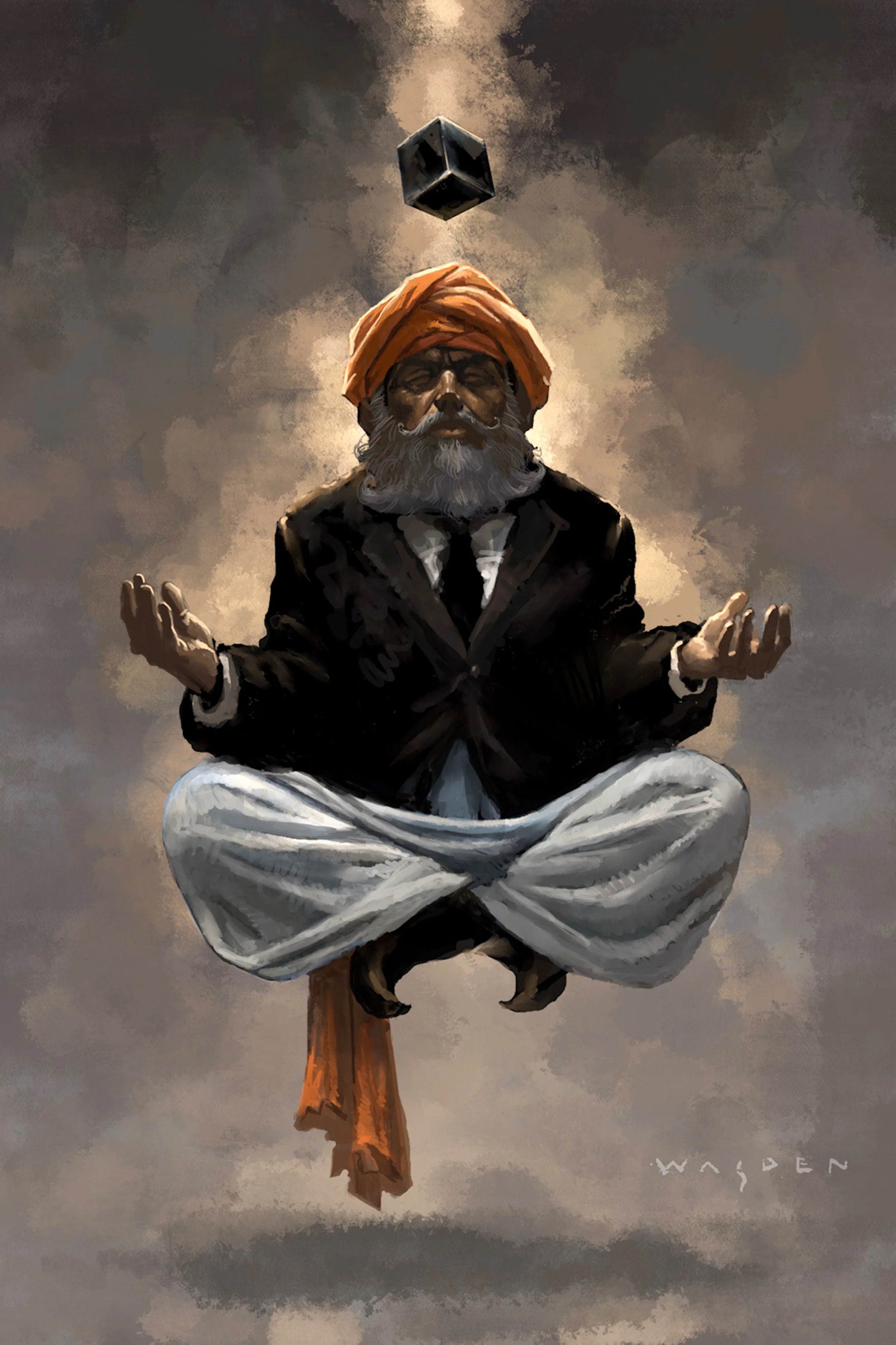 "The Mystic," Spot Illustration, Further Light Magazine