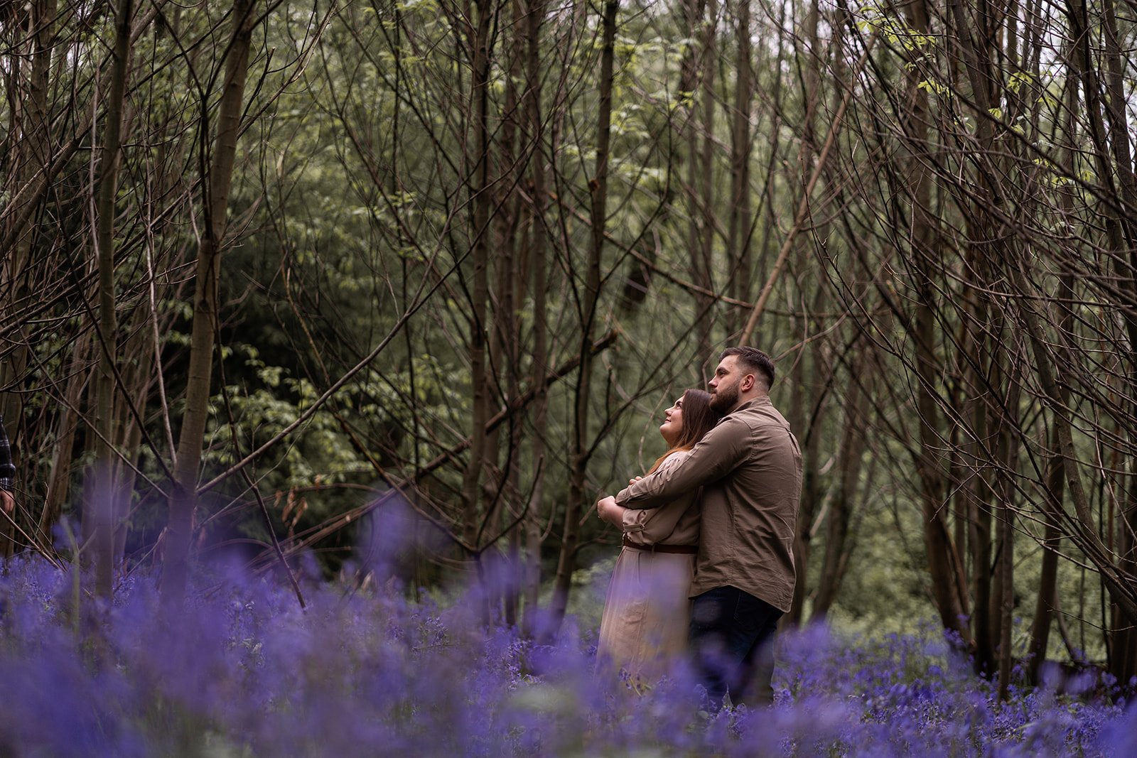 Beautiful Pre-Wedding Shoot in Bluebell Woods in Kent