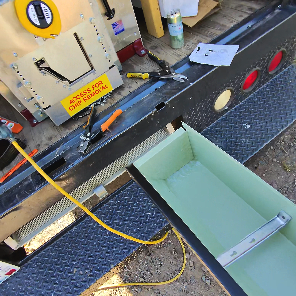 Citadel Construction seamless gutter end cap sealed to help prevent leaks during gutter installation