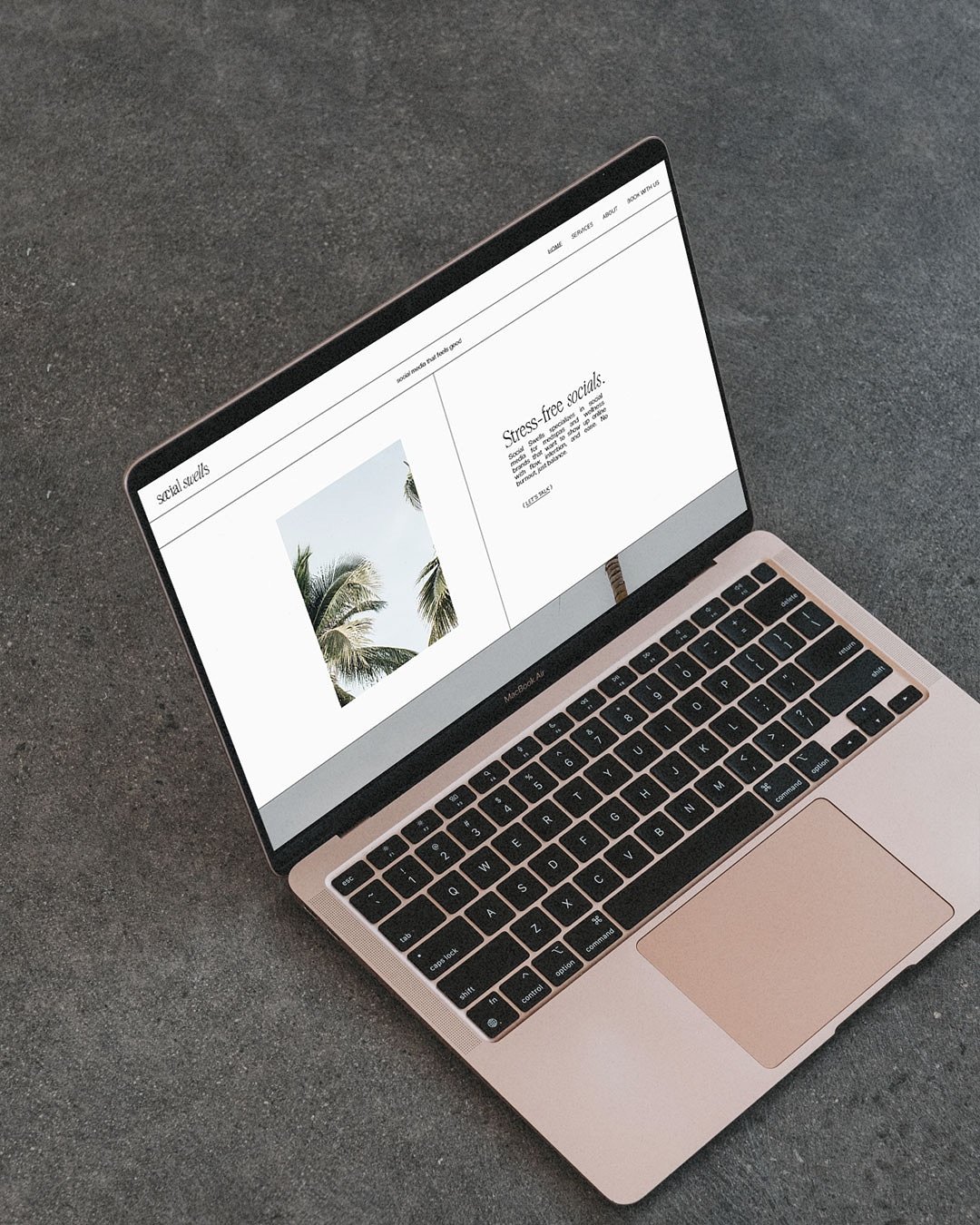 website for @socialswellsagency 

honestly ate down with this website design. brianna&rsquo;s mindful approach to social media marketing made it so easy and fun to create a minimal but luxe site. i know i always say it, but this is one of my favorite