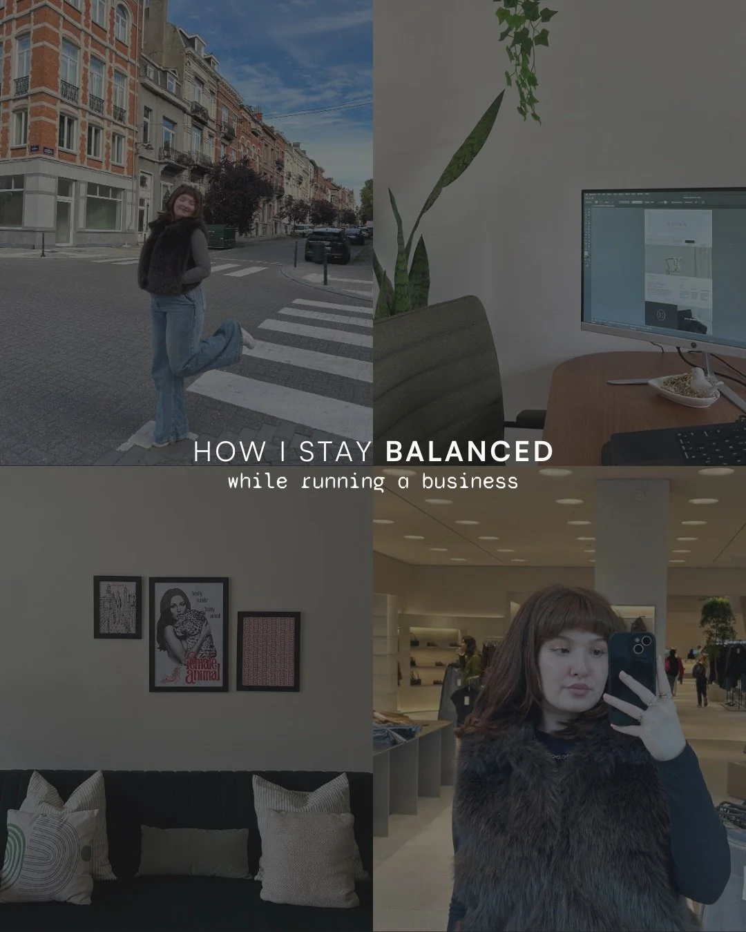 running a business takes a lot of mental and physical energy so it&rsquo;s been necessary for me to create little rituals and routines that keep me balanced and healthy. 

these are a few of the things that help me stay grounded and energized while r