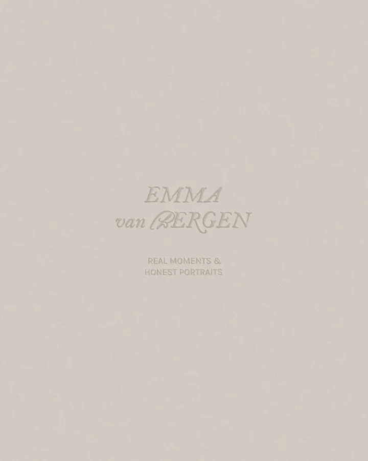 vintage vibes for @emmavanbergenphoto 📸

wanted to translate the nostalgic feeling that emma captures so beautifully in her photos into a brand and i loveee the results. 

#branddesigner #branddesign #brandingproject #photographerbranding #timelessb