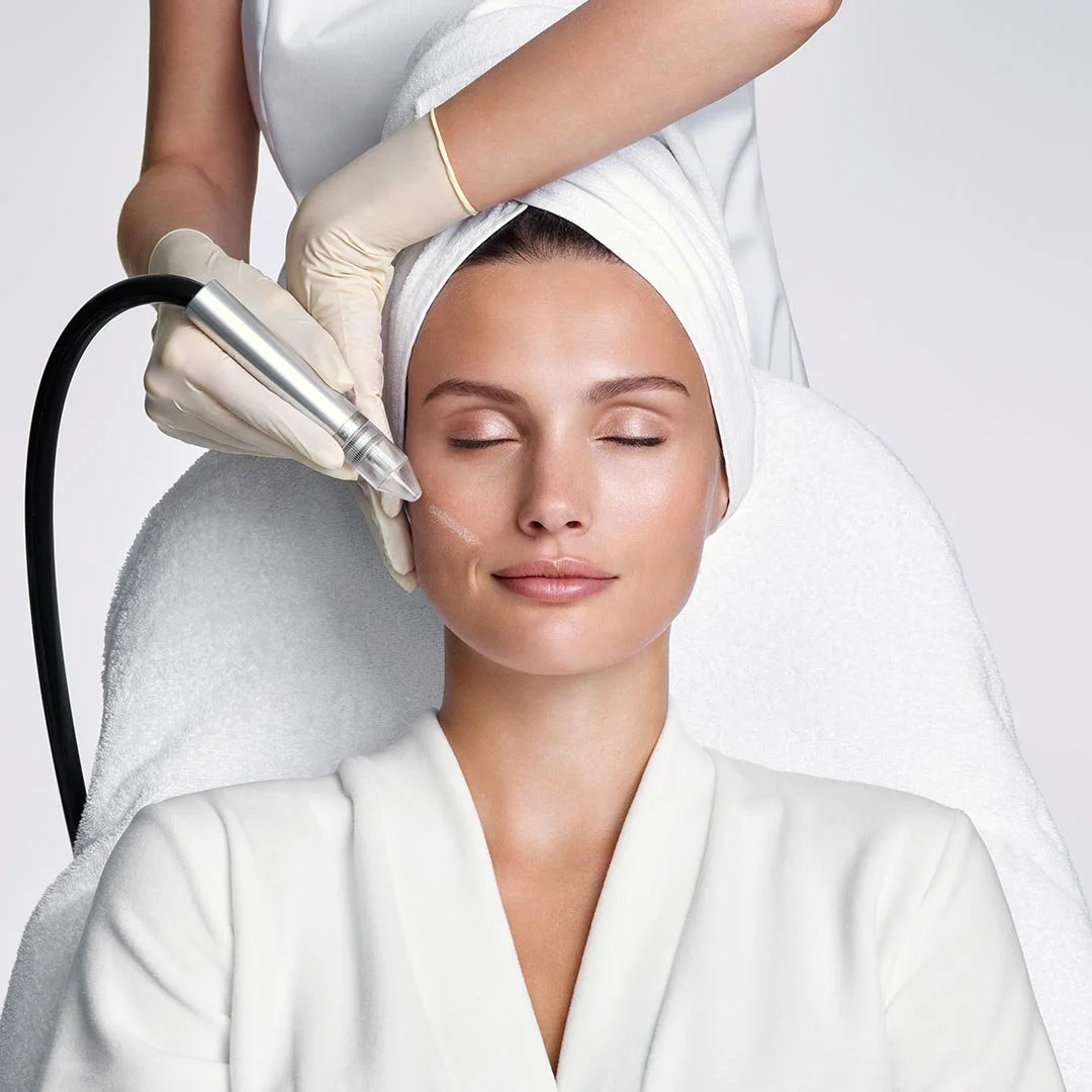 Illustration zum kosmetischen Angebot Mikrodermabrasion