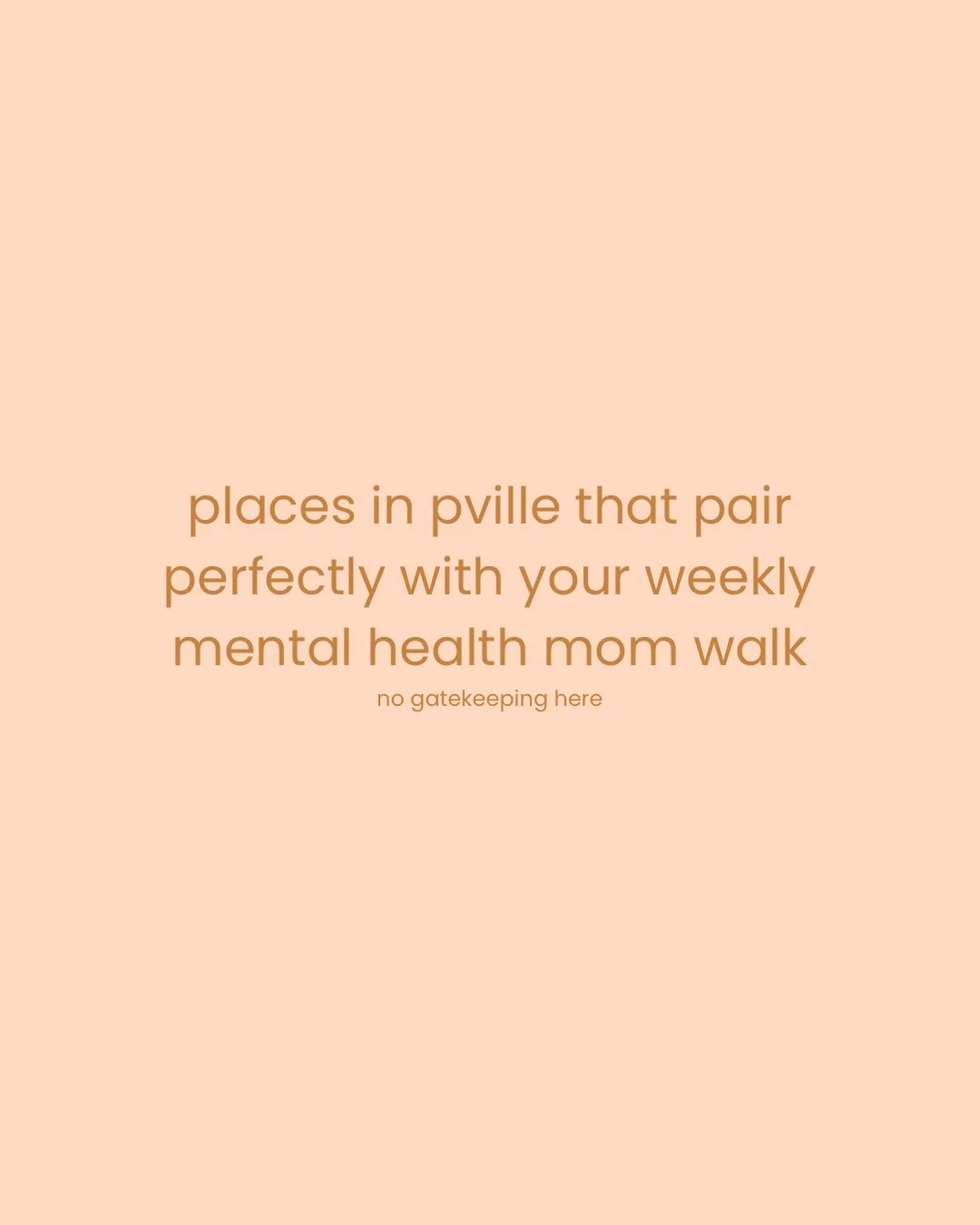 Here&rsquo;s a recipe for a really nice morning: 

1) Get outside and go for a walk with other moms who you enjoy talking to you 

2) Go get yourself a lil sumpin&rsquo; 

My personal recommendations include:

@themercva 
@momsapplepies 
@doppiobunny
