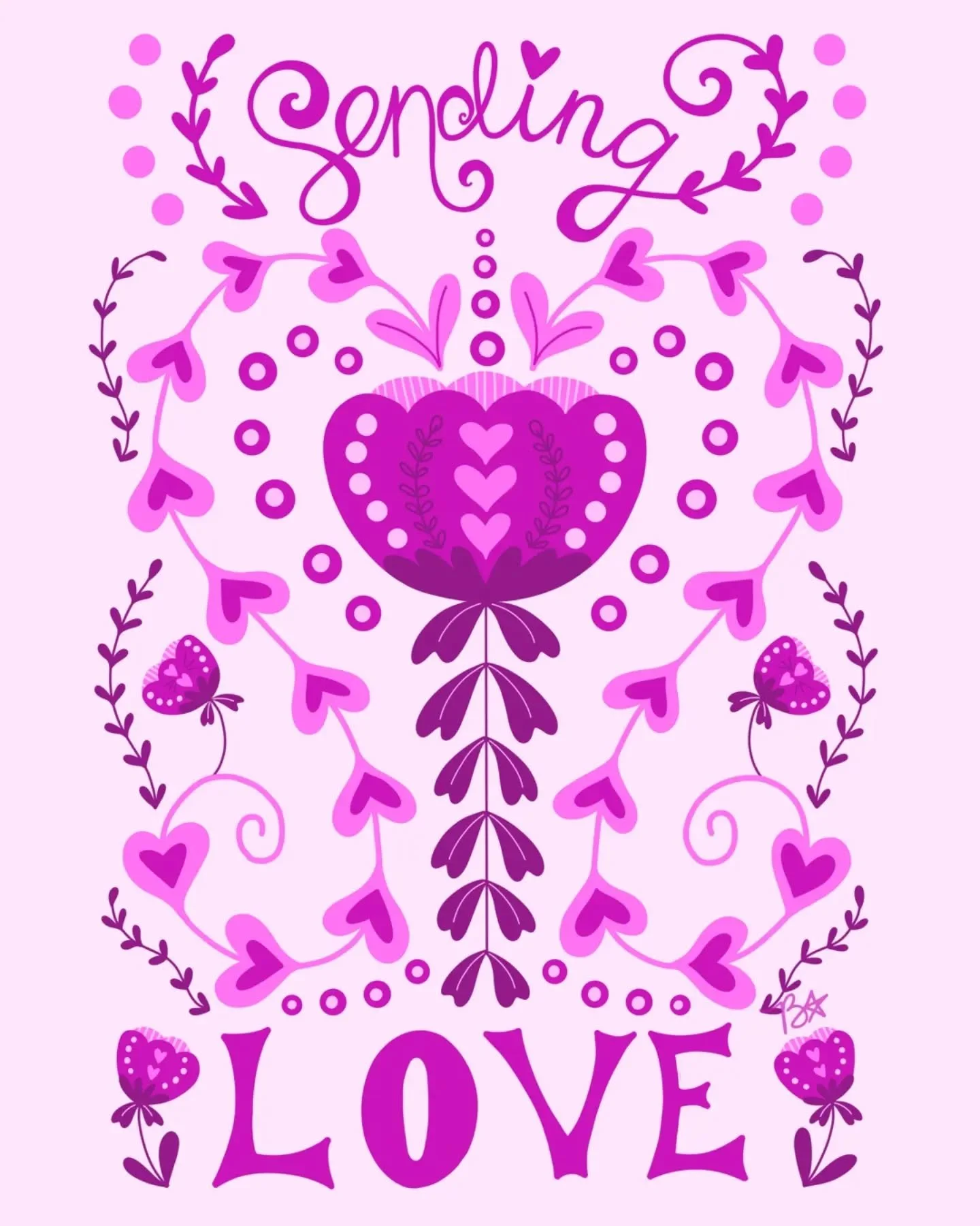 Happy Valentine's day! Sending you all so much love.

#valentinesday #loveillustration #valentinecard #brandystarrcreates