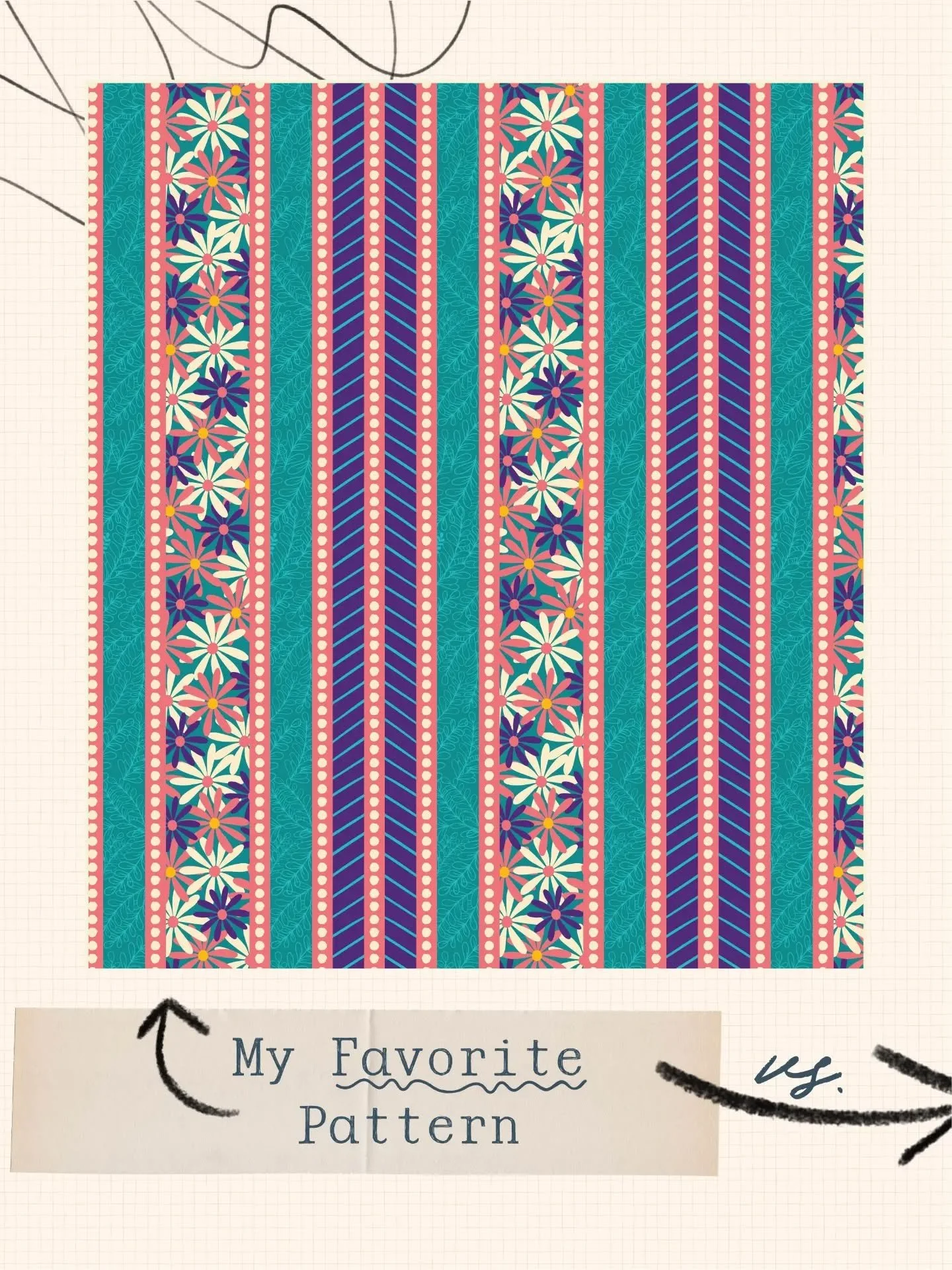 I took Surface Design Immersion with Bonnie Christine in 2023.
Swipe to see where I started &rarr; and one of my favorite designs now.
This course opened my world up in the best way possible! 
#BonnieChristine #FirstToFavoriteImmersion @bonniechristi