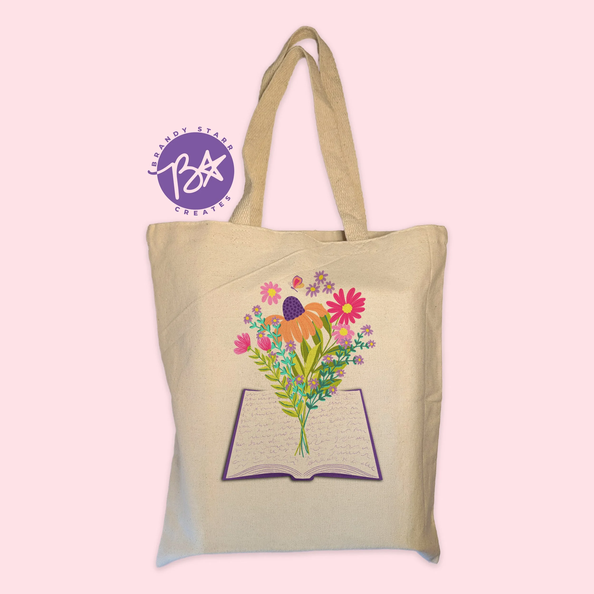Brandy Starr Creates Blooming Book Tote Bag.jpg