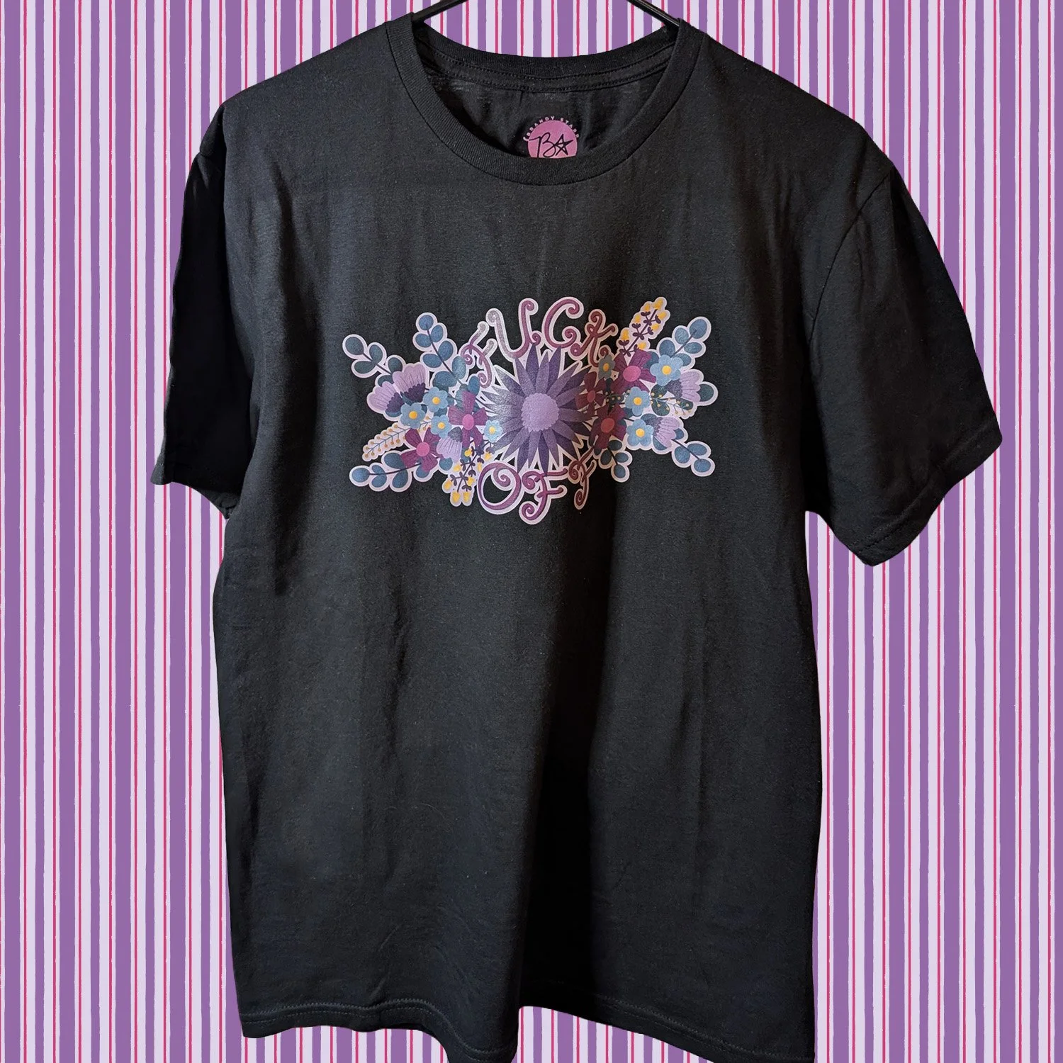 brandy starr creates fuck off t shirt on hanger.jpg