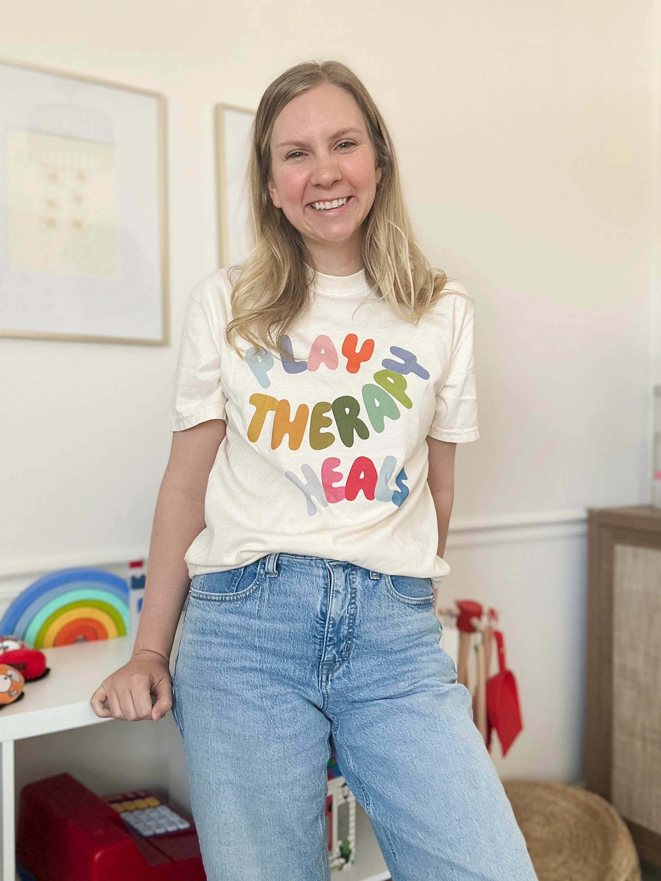 We&rsquo;ve got new t-shirt designs and a new sweatshirt color and have restocked our green &ldquo;play therapist&rdquo; pull-over for the AAPT conference in just a little over a week! Stop by our booth and say hi 👋, June 12-13 in Birmingham, Alabam