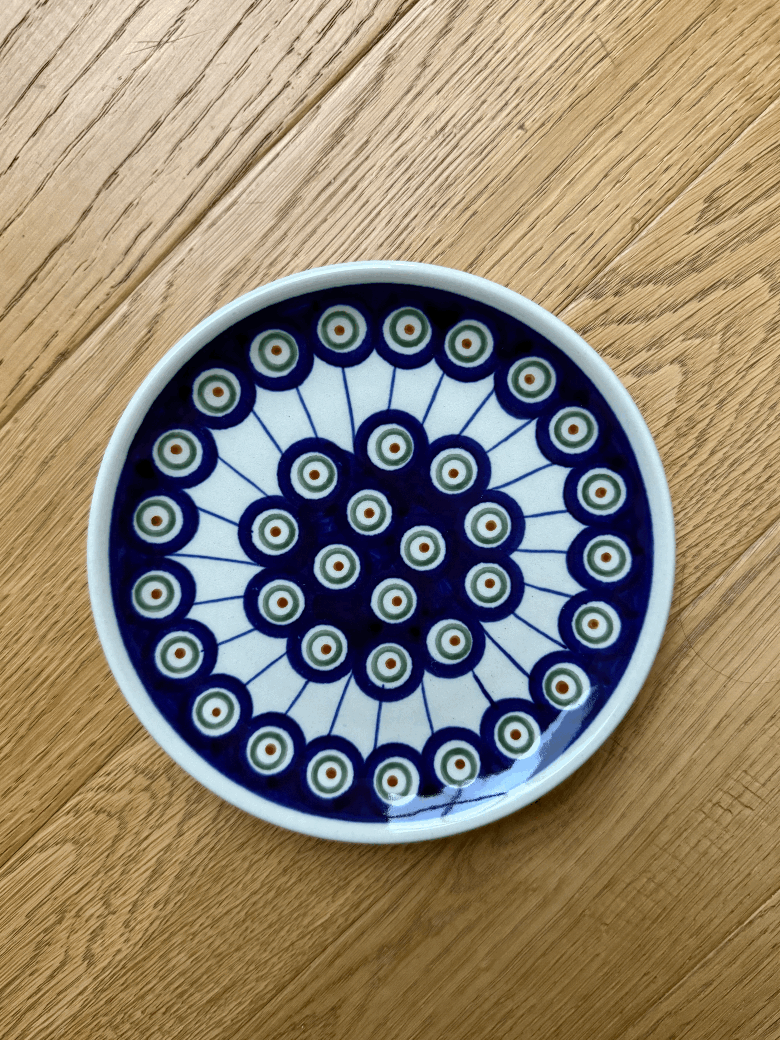 Small Plate 16m - Peacock