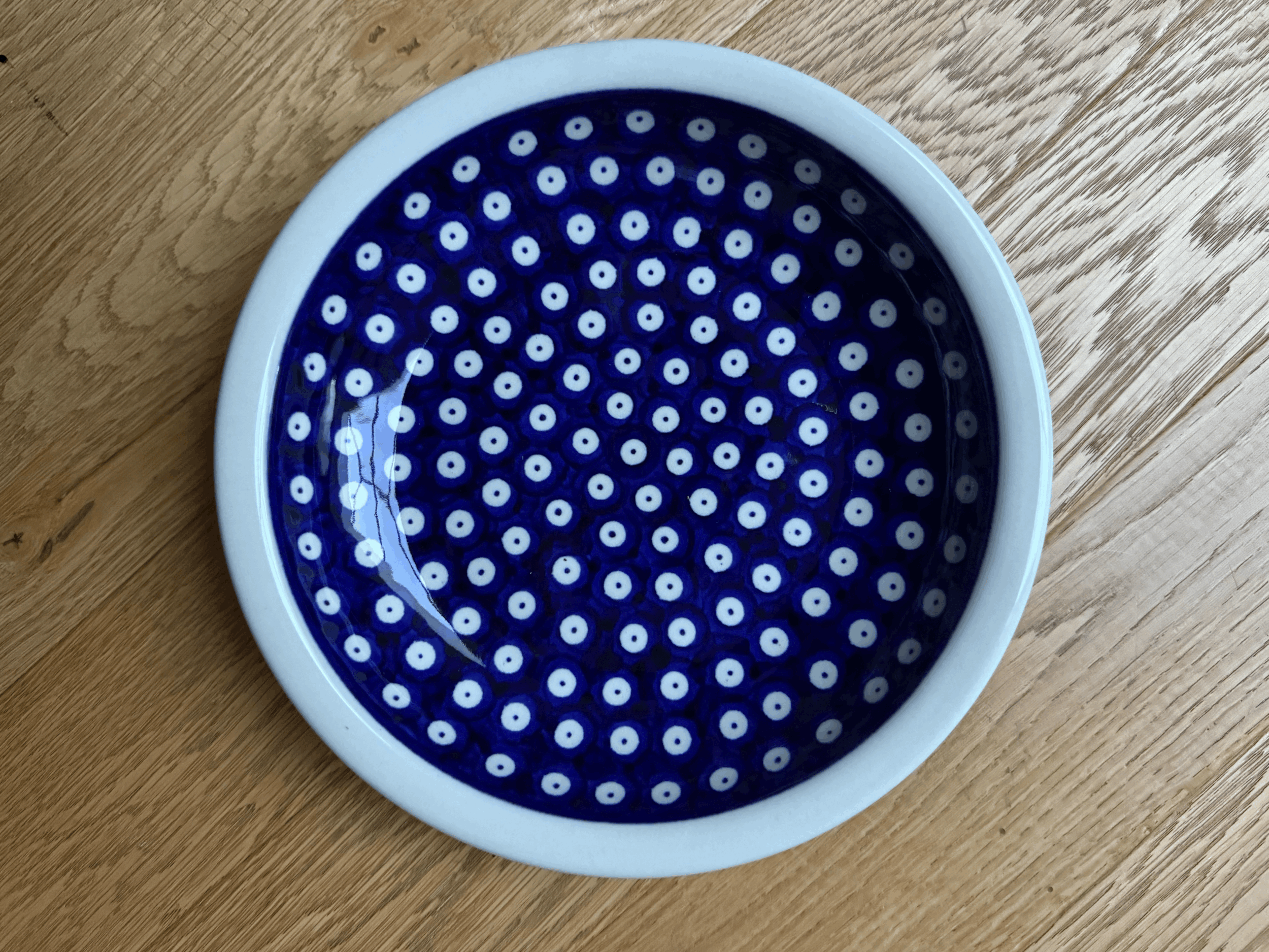 Pasta Bowl - Blue Polka