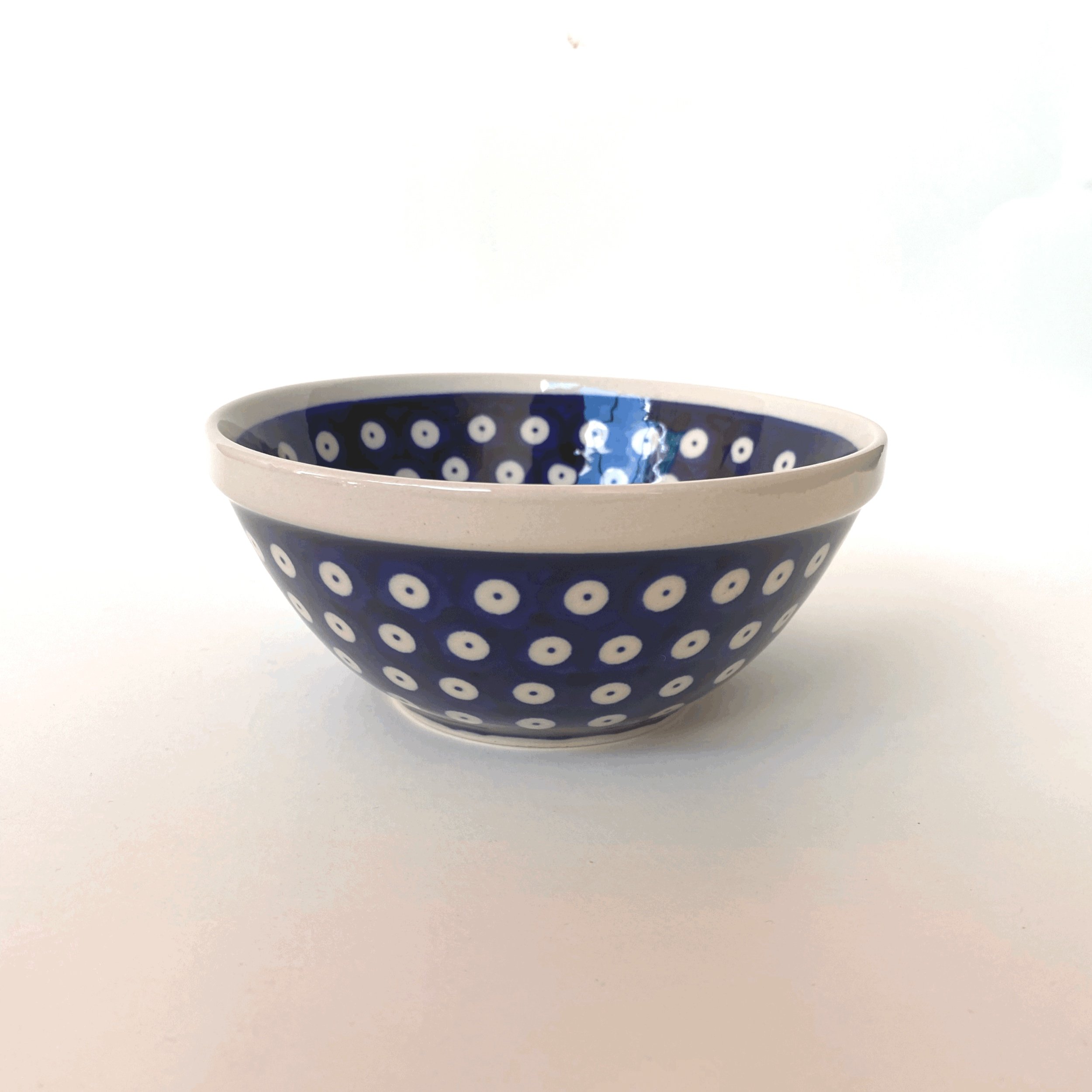 Small Bowl - Blue Polka